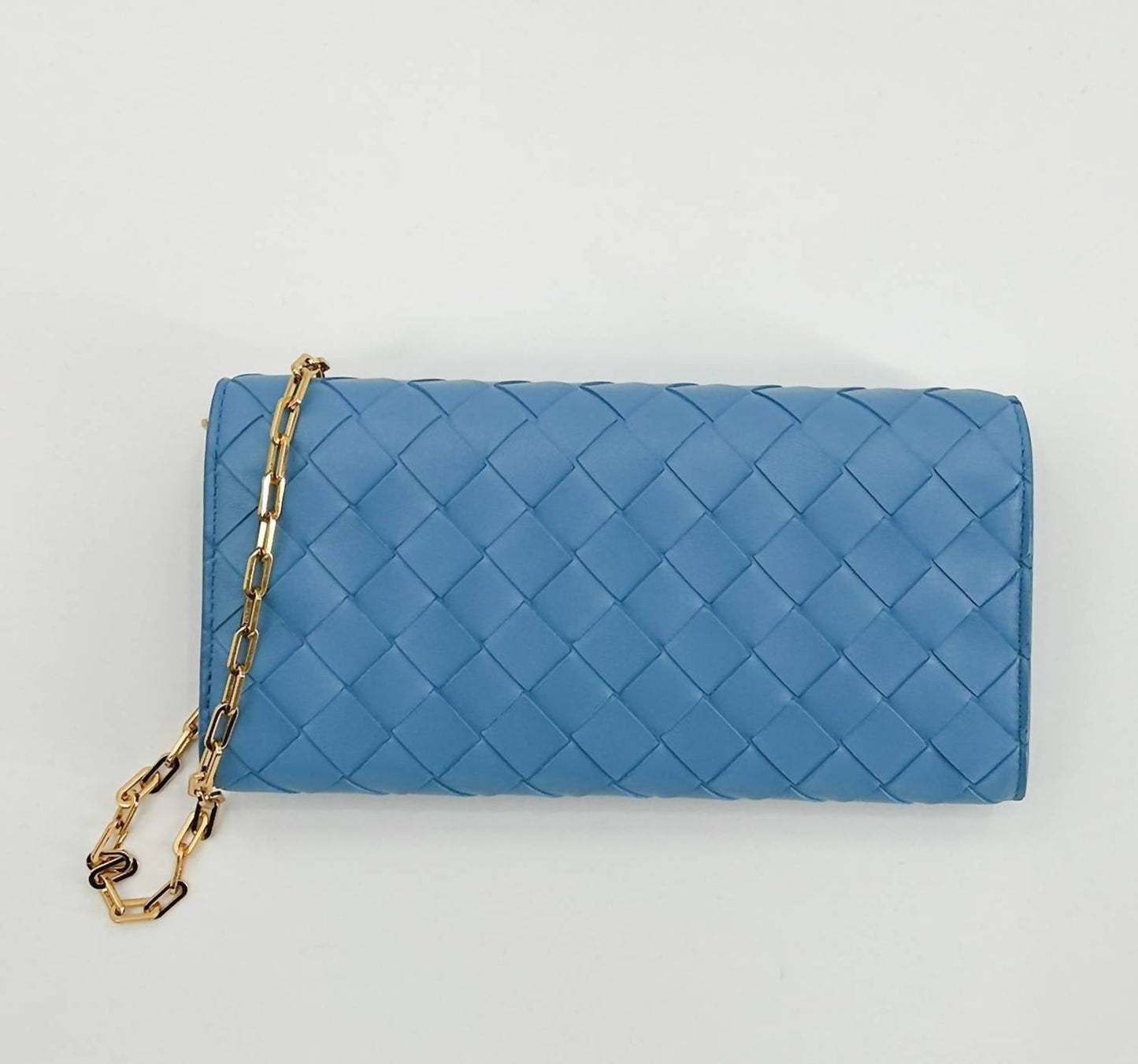 Bottega Veneta - Women's Intrecciato Leather Chain Wallet
