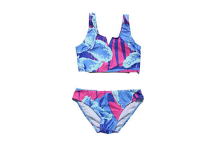 Blueberry Bay Swim - Kid's Hibiscus Mustique 2 Piece Swimsuit