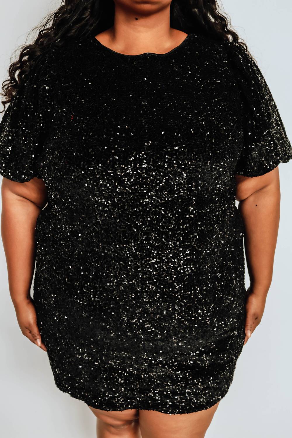 Curve Market - Holiday Me Mini Dress - Curvy