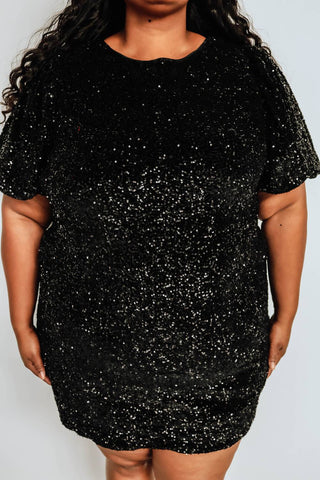 Curve Market - Holiday Me Mini Dress - Curvy