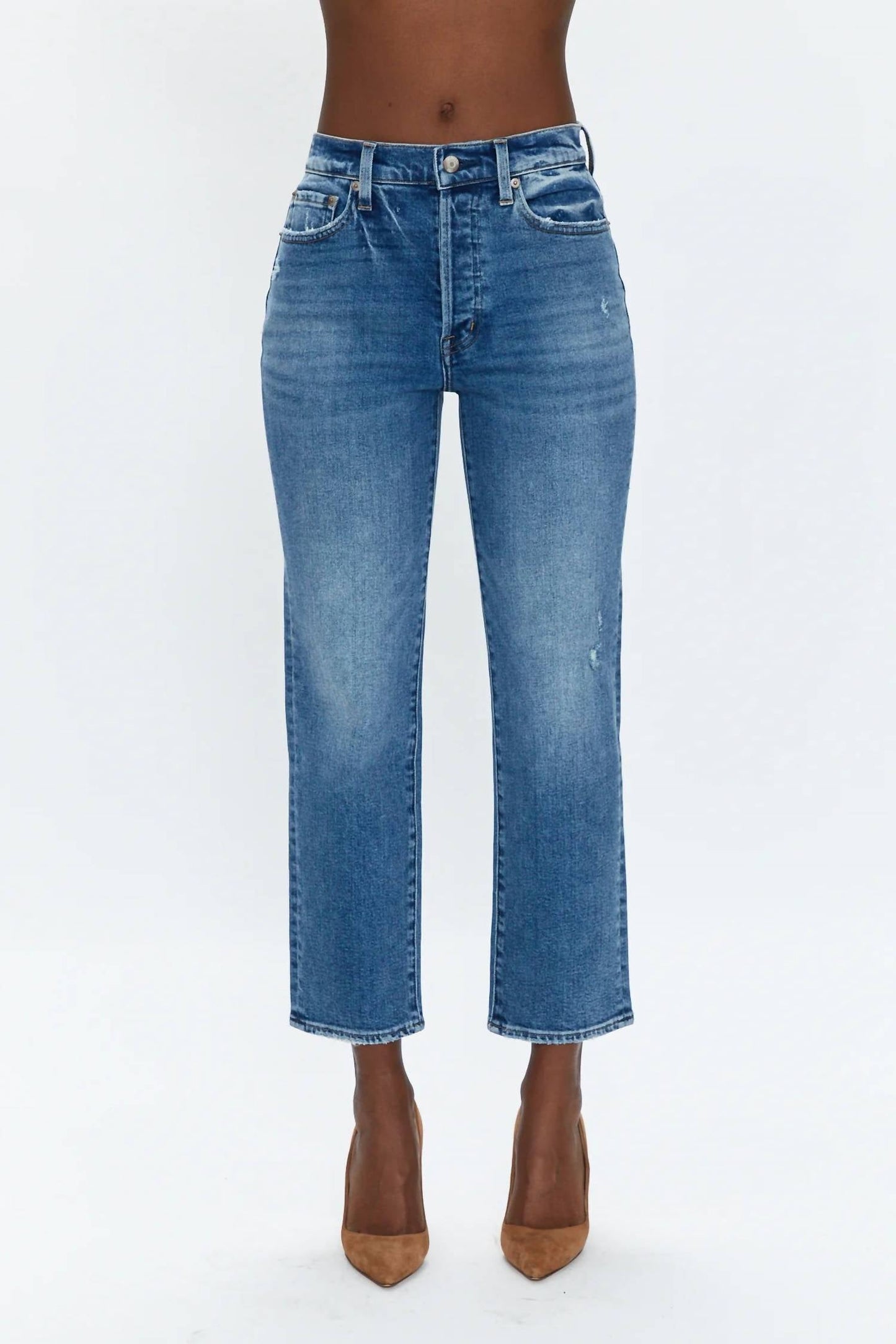 Pistola - Charlie High Rise Straight Ankle Jeans