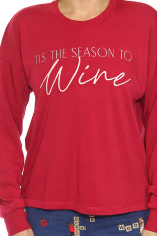 Pj Salvage - Women's Tis The Season To Wine Top