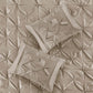 7 Piece Tufted Comforter Set Taupe King