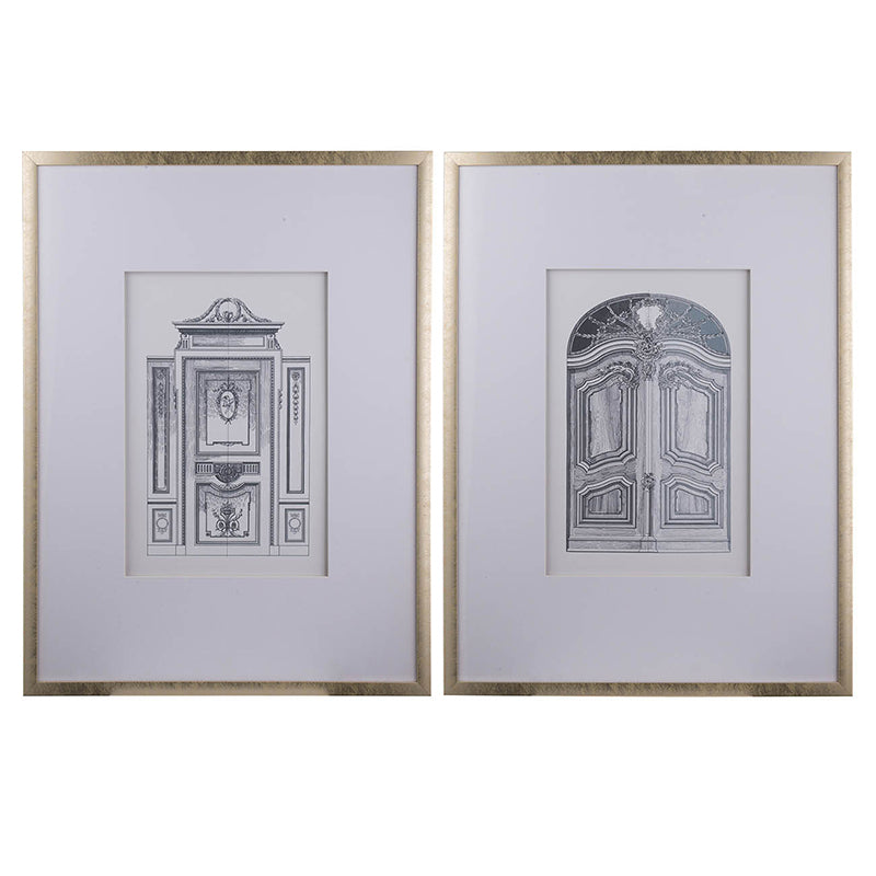 The Grand Portal™ Duo — Architectural Pencil Art Prints