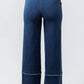 Lysse - Women's Fringe Wide Leg Crop Denim Pants