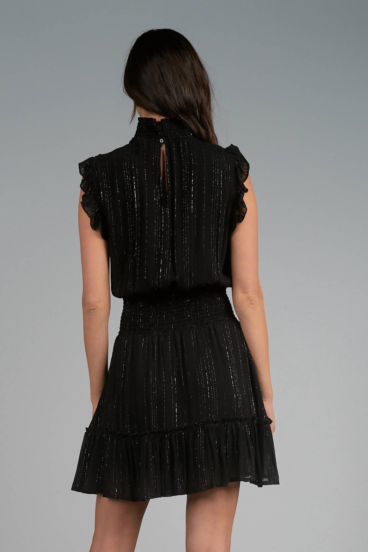 Elan - Clara Mock Neck Mini Dress