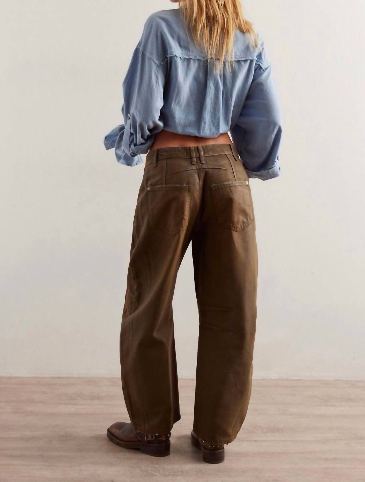 Free People - Good Luck Coated Barrel Jeans