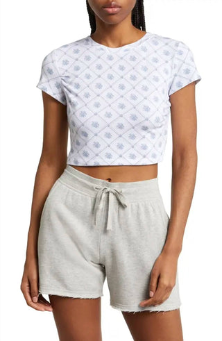 Free People - Floral Baby Tee