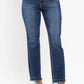 Judy Blue - High Waist Release Hem Non Distressed Slim Jeans