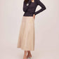 Fifteen Twenty - Shay Asymmetric Shirred Long Sleeve Top