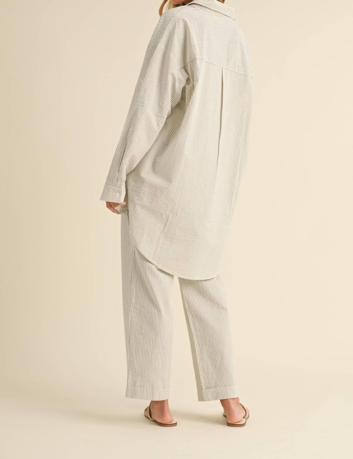 Klesis - Ali Long Oversized Shirt & Pants Set
