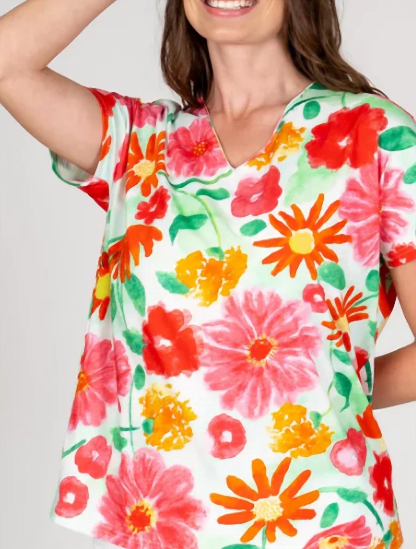 4453166 Canada - Waiting For Fun Floral Top