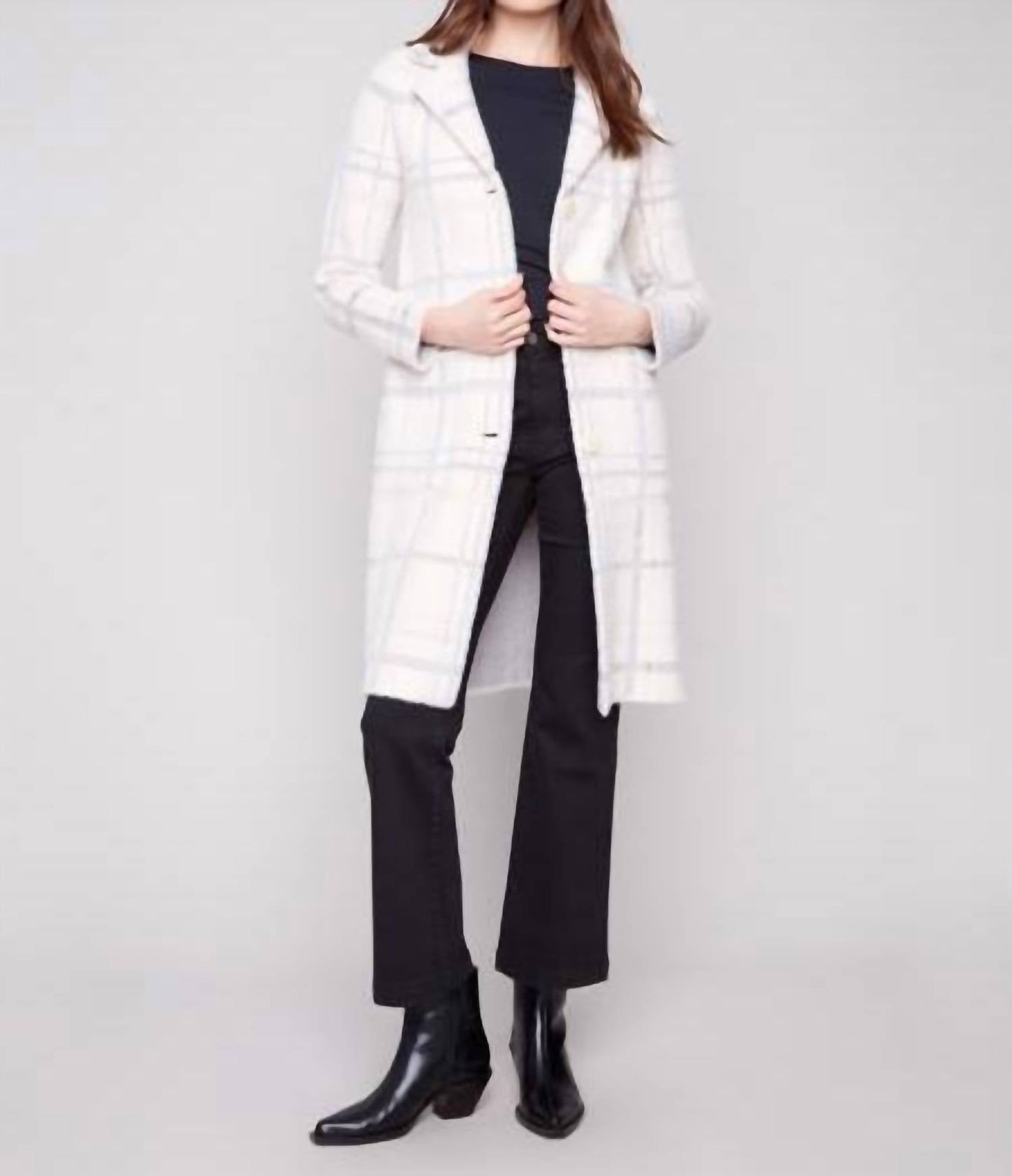 Charlie B - Long Knit Coatigan With Patch Pockets
