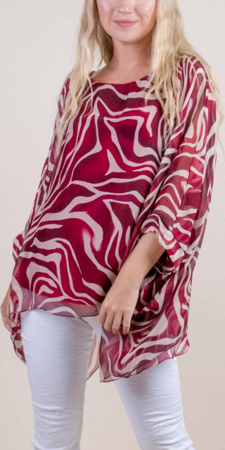 Gigi Moda - Seta Zebra Print Kaftan Top