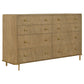 Stevie Sand Wash Natural Cane 4-Piece Eastern King Bedroom Set