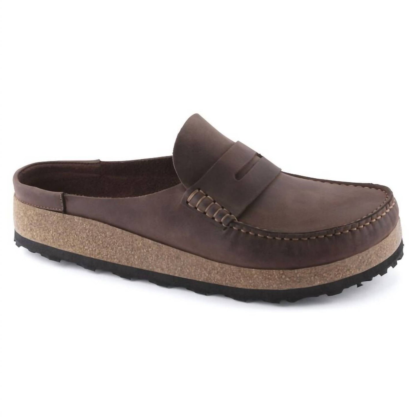 Birkenstock - Men's Naples Natural Leather Oiled Clogs - Regular Fit