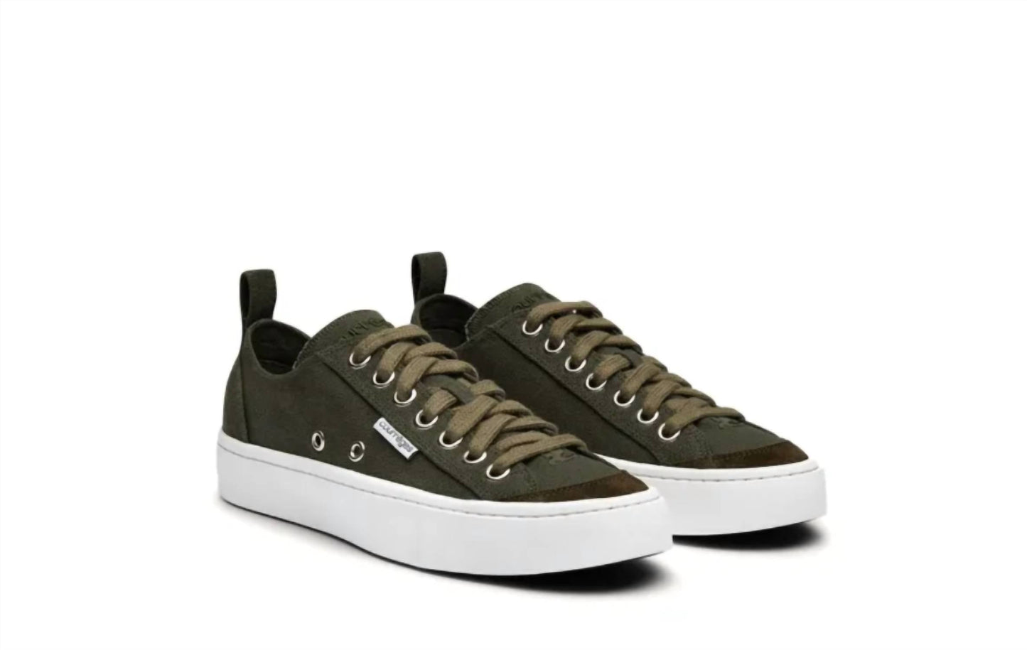 Courreges - Women's Canvas 01 Cotton Low Logo Sneakers