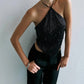 Ila - Alexa Bandana Sequin Top
