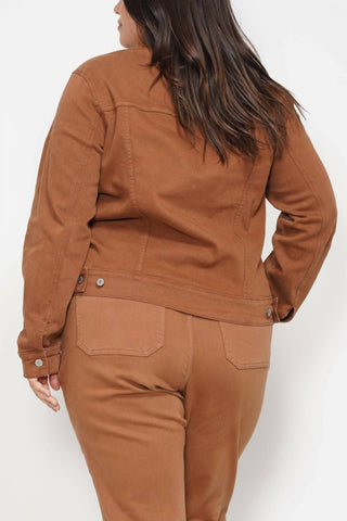 Judy Blue - Women's Garment Dyed Camel Jacket