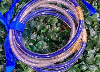 Crystal Breeze - Women's Sparkle Jelly Tube Bracelet Set