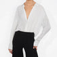 Alice + Olivia - Dimitra Oversized Hi Lo Button Down Shirt
