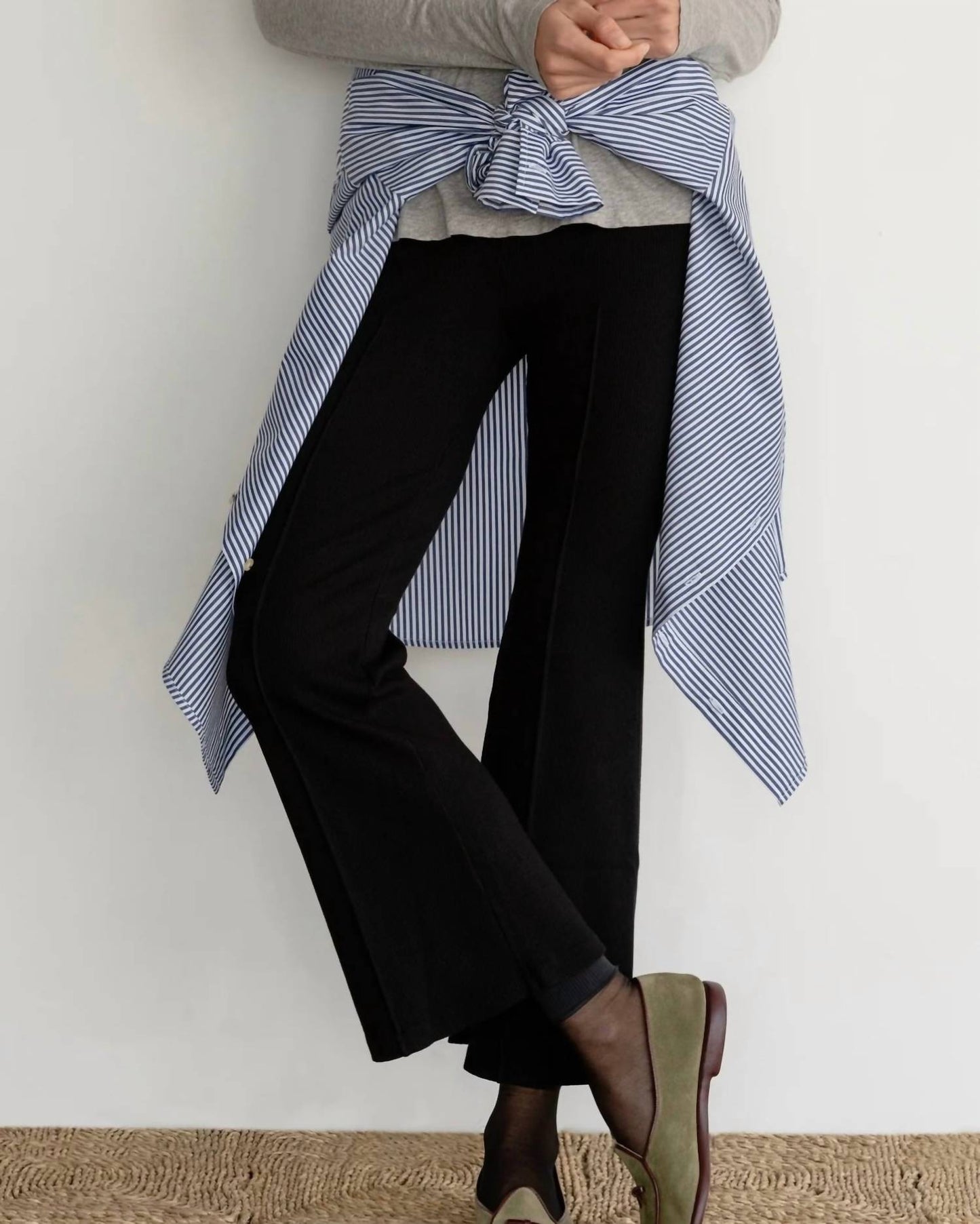 Donni. - Rib Kick Flare Pant