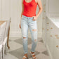 Judy Blue - Super Light Destroyed Boyfriend Jeans