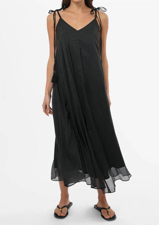 Greylin - Laurie Tassel Strap Midi Dress
