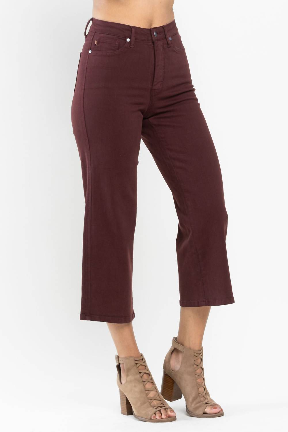 Judy Blue - High Waist Tummy Control Wide Leg Pants