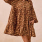 Bibi - Floral Print Corduroy Dress