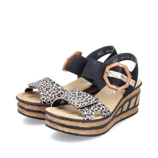 Rieker - Women's Multi Strap Wedge Sandal