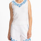 Johnny Was - DARIA MIXED MEDIA FLUTTER TANK