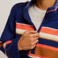 Free People - Striped Greta Half Zip Combo