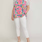 Entro - Mixed Print & Lace Blouse