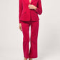 Adelyn Rae - Bella Belted Velvet Trousers | Fuchsia