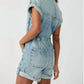 Free People - Women's Marci Cuffed Shortalls