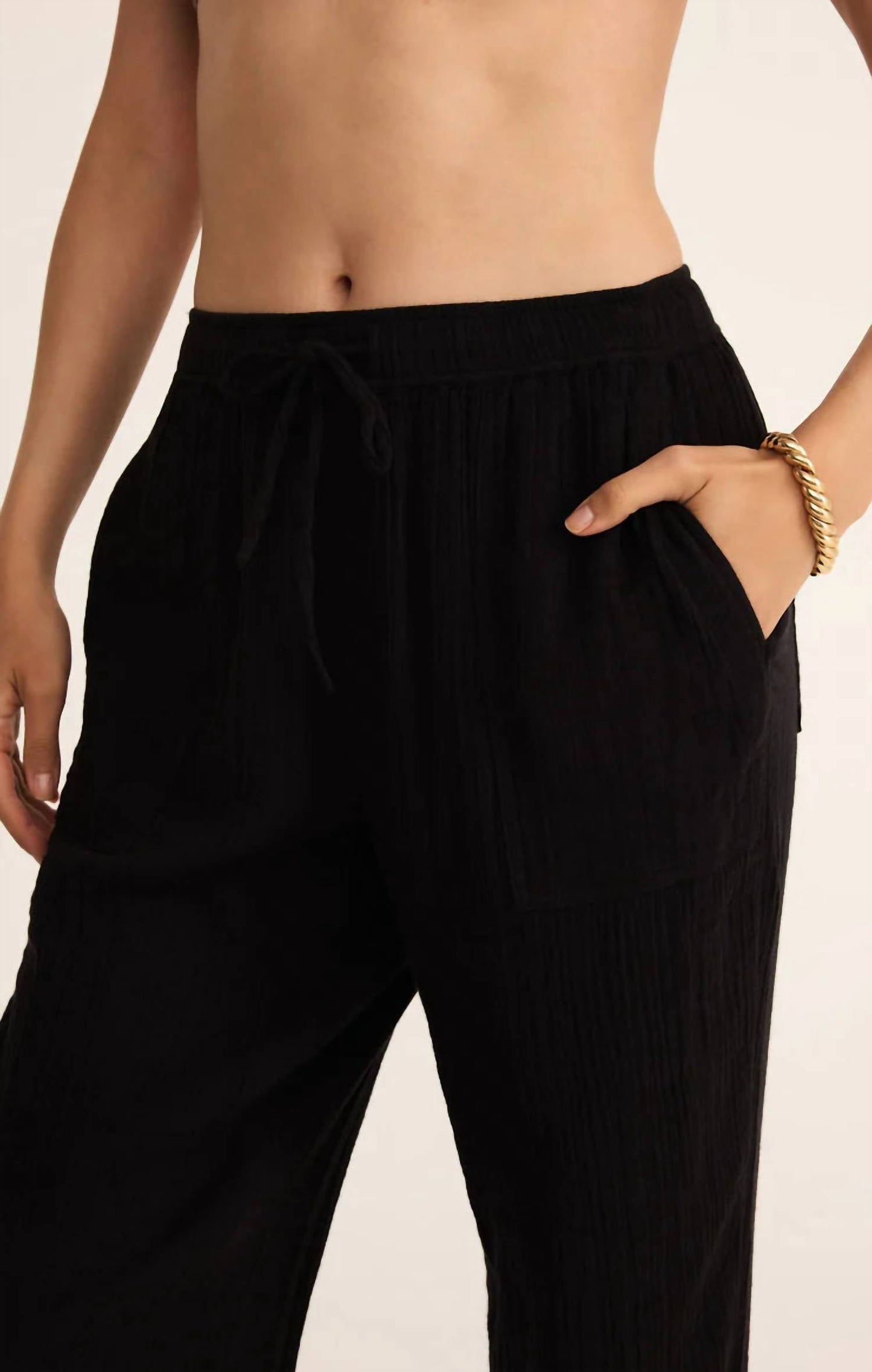 Z Supply - PLAZA AIRY GAUZE ANKLE PANT