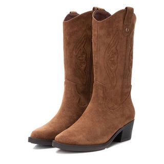 Xti - Women's Italian Western Suede Booties