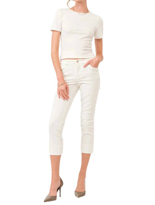 Dear John Denim - Blaire Cuffed Slim Straight Jeans