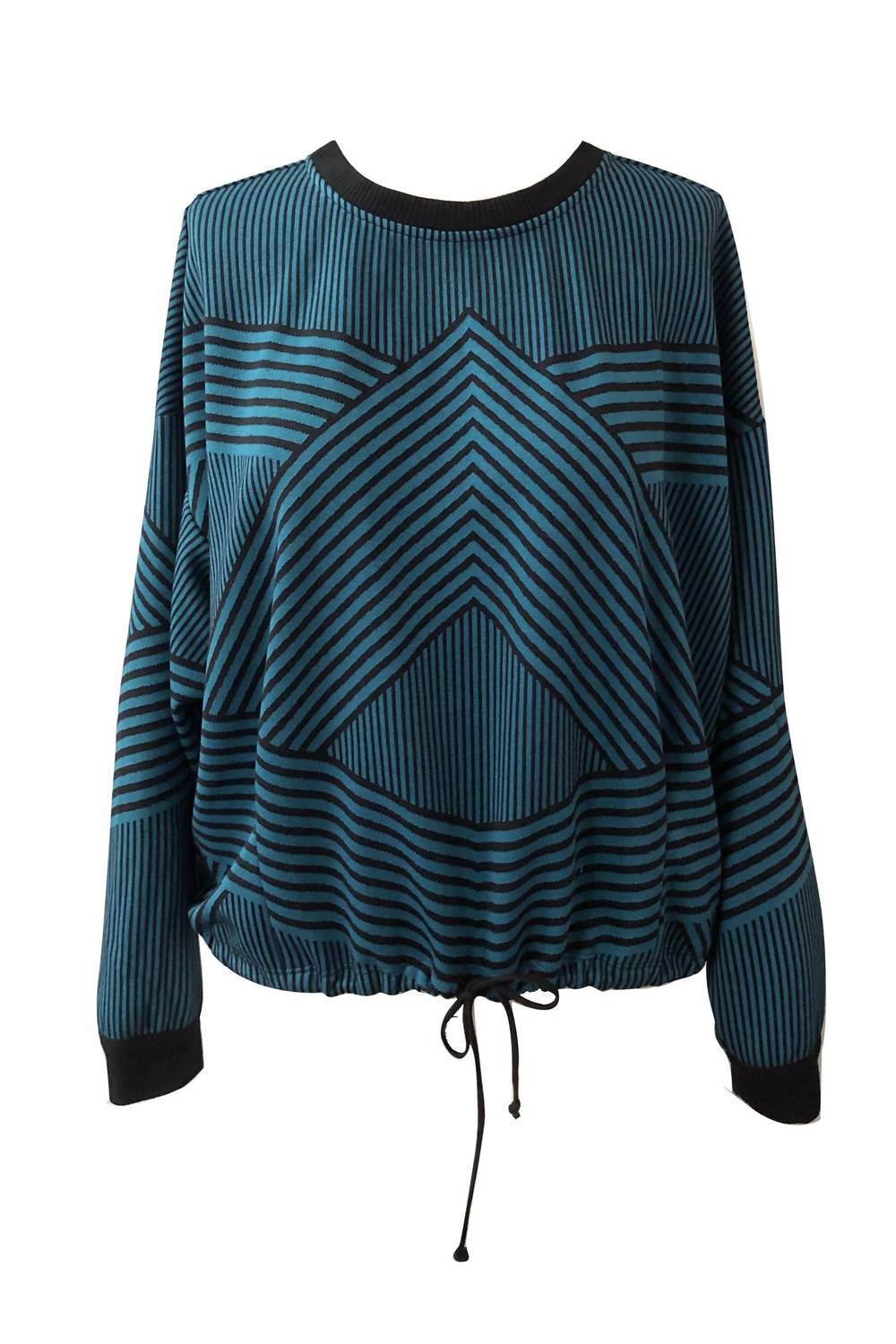 Eva Franco - Stripe Brit Wit Sweatshirt Top