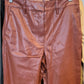 Entro - Women's Faux Leather Straight Leg Pant