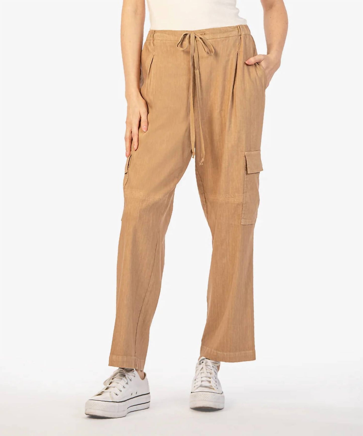 Kut From The Kloth - Sienna Linen Cargo Drawstring Pants