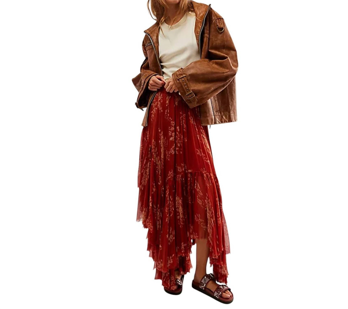 Free People - Printed Clover Maxi Skirt