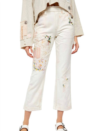 Free People - Women's Floral Vintage High Rise Alive Boyfriend Jeans