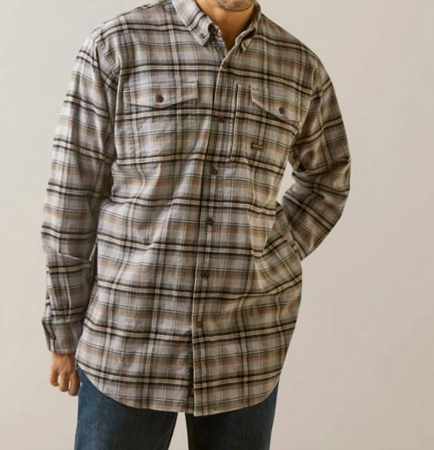 Ariat - Men's Ariat Rebar Durastretch Workshirt Tall