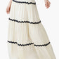 America & Beyond - Ric-rac Halter Top & Tiered Skirt Set