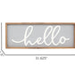 Paris Loft - Hello Wood Framed Wall Hanging Sign