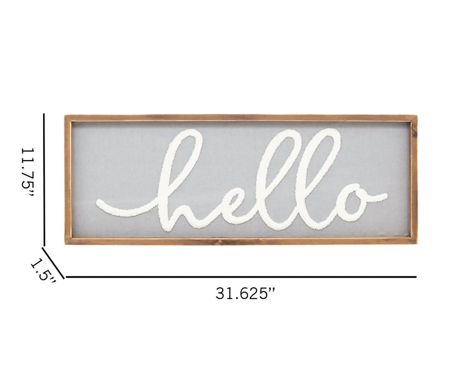 Paris Loft - Hello Wood Framed Wall Hanging Sign