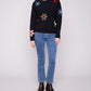 Charlie B - Bouclé Floral Super Plush Sweater