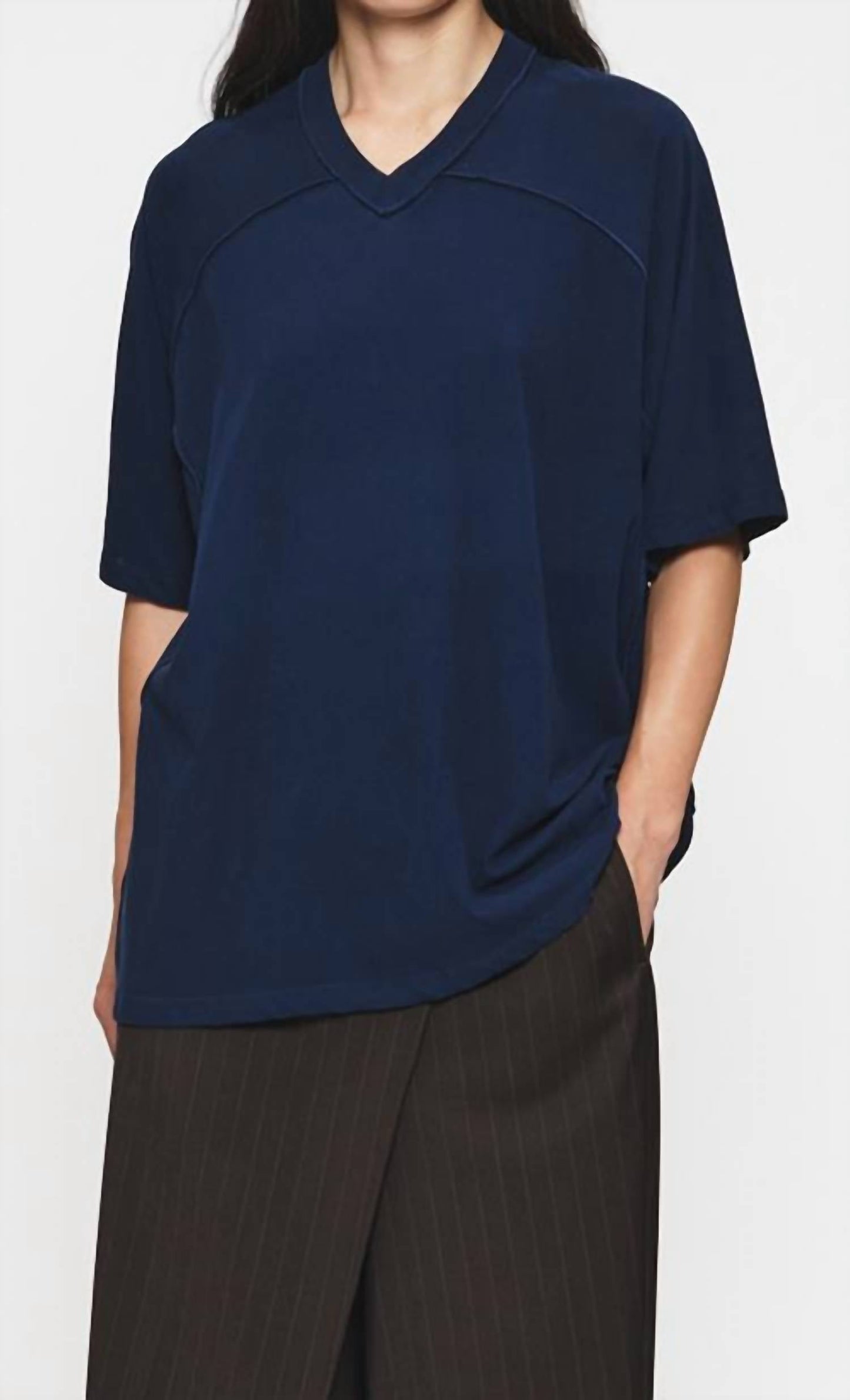 6397 - Inside Out V-neck Top